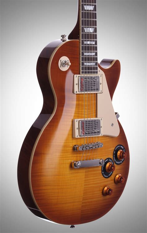 With its solid and heavy tone with effortless playability, you. Epiphone Les Paul Standard Plustop PRO Electric Guitar ...
