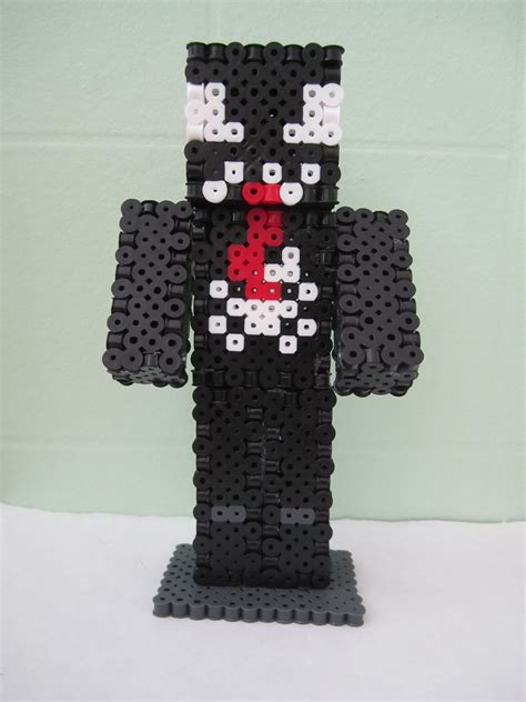 Venom From Spiderman Minecraft Skin 3dperler Beads Beaded Crafts