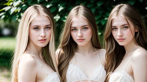 HD Wallpaper AI Art Stable Diffusion Women Blonde Brunette Twins Babes Wallpaper Flare