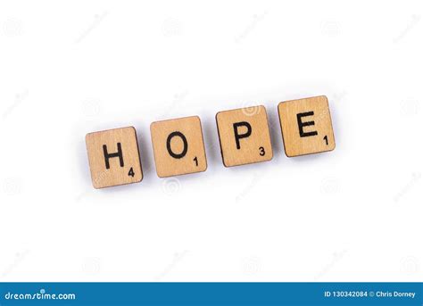 The Word Hope Stock Photo Image Of Hopefully Anticipating 130342084