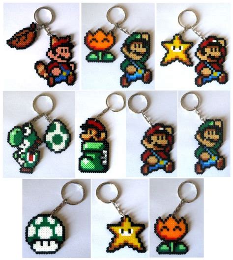 Keyrings Broochs Magnets Big Sprites From Super Mario Bros Saga