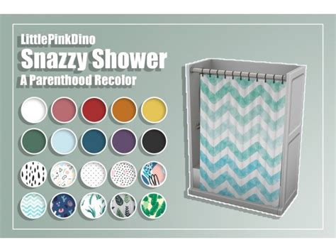 Snazzy Shower A Parenthood Recolor By Thelittlepinkdino Sims 4