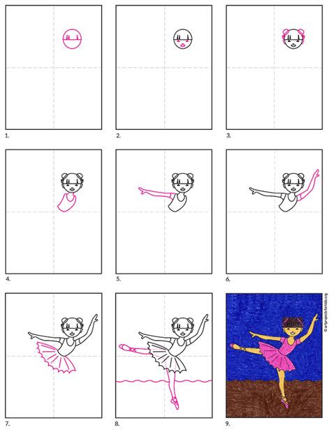 How To Draw A Ballerina · Art Projects For Kids