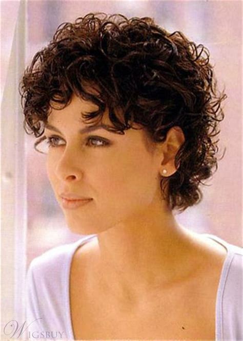 Women S Short Curly Synthetic Hair Women Wig 10 Inches Short Curly Hairstyles For