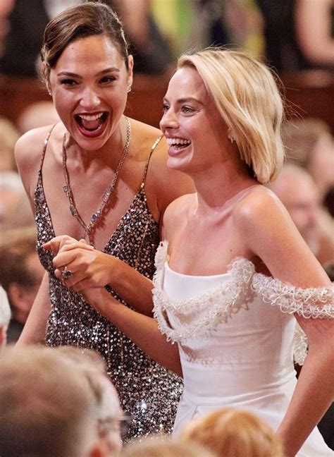 Stunning Looks Of Gal Gadot And Margot Robbie Laughing Together