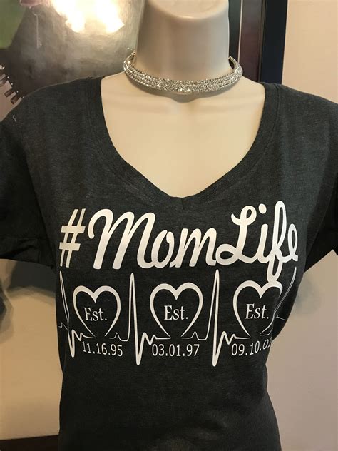 Mom Est Shirt Mom Life Personalized Mom Shirt Mother S Day New Mom T By Enviudesigns On