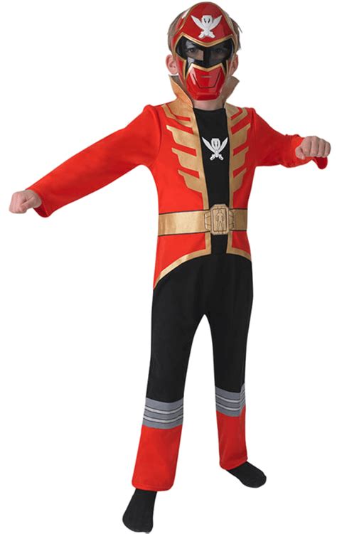 Child Red Super Megaforce Power Ranger Costume Uk