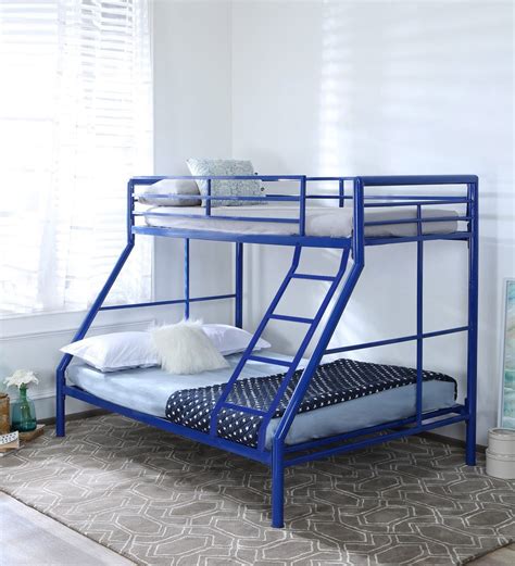 Twin Over Full Metal Bunk Bed Dhp Cindy White Twin Over Full Metal
