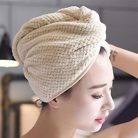 Womens Girls Ladys Magic Quick Dry Bath Hair Drying Towel Head Wrap