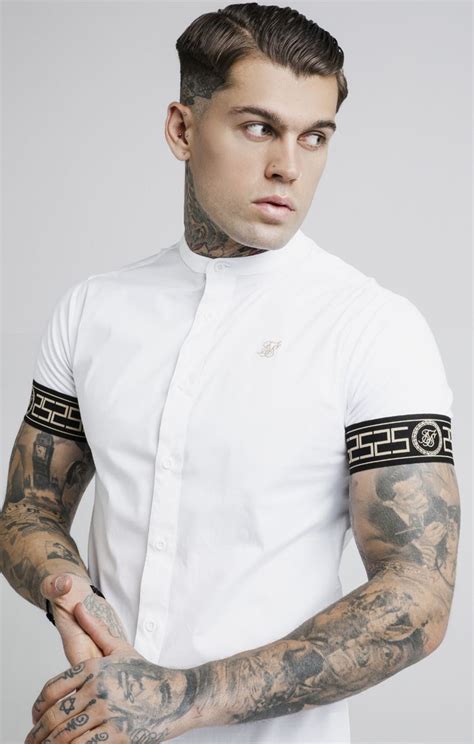 Camisa Siksilk Mc Cartel Blanca 5400 € Camisas Manga Corta Hombre