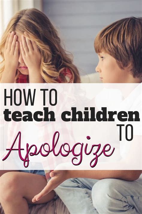 Learning How To Teach Children To Apologize Is A Key Role In Your