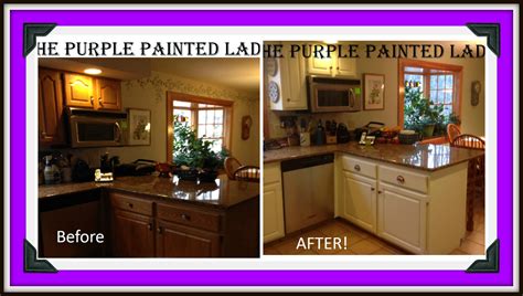 They don't all reach the same height. Do Your Kitchen Cabinets Look Tired? | The Purple Painted Lady