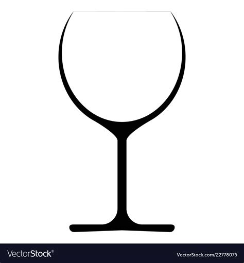 Wine Glass Icon Symbol Logo Royalty Free Vector Image