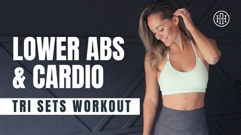 Lower Abs Cardio Tri Sets Workout No Equipment YouTube