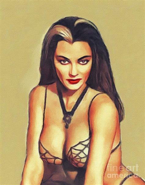 Yvonne De Carlo Vintage Actress Painting By Esoterica Art Agency