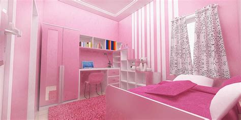 Suasana kamar tampak sangat hangat dan lembut dengan kombinasi furniture yang didominasi warna soft pink. Photo Desain-Interior-Kamar-Anak-Pink-Rumah-Beji Interior ...