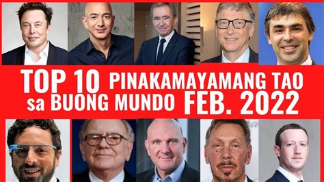 top 10 pinakamayamang tao sa buong mundo 2022 at kanilang negosyo richest people in the world