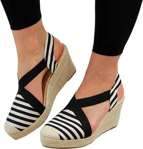 Amazon Laicigo Womens Summer Wedge Sandals Closed Toe Espadrilles