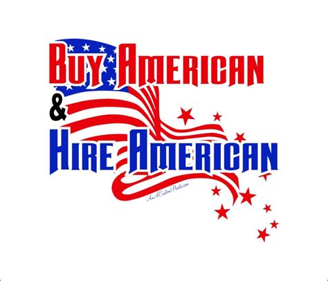 Buy American And Hire American T Shirt Etsy