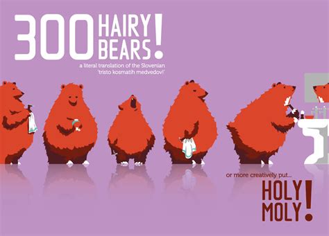 300 Hairy Bears Help Launch Creative Translation Agency Bored Panda
