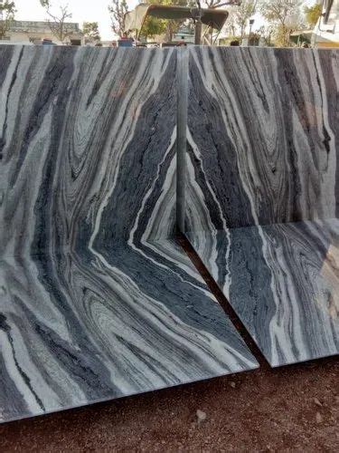 White House Unpolished Zebra Black Marble Slab Thickness 18 Mm At Rs