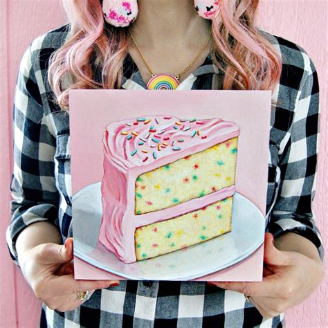 Pink Funfetti Cake Plaque Funfetti Cake Pink Painted Cakes