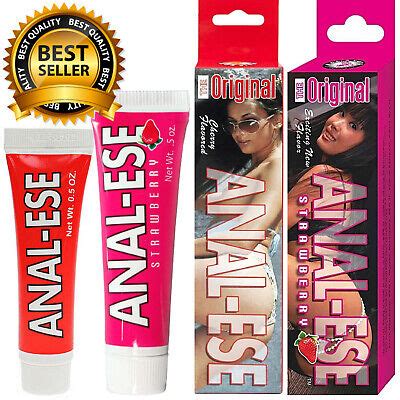 Anal Ese Lubricant Numbing Anal Sex Lube Cream Strawberry Cherry Oz
