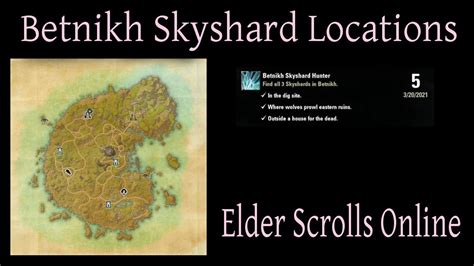 Betnikh Skyshard Locations Elder Scrolls Online Eso Youtube