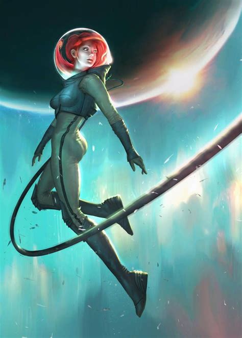 Pin By Abigail Lord On 50er Sci Fi Live Science Fiction Artwork Scifi Fantasy Art Space Girl