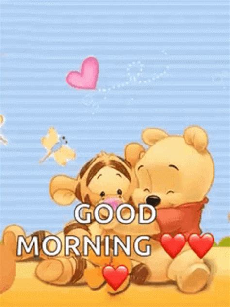 Good Morning Hugs Pooh And Tiger GIF GIFDB Com