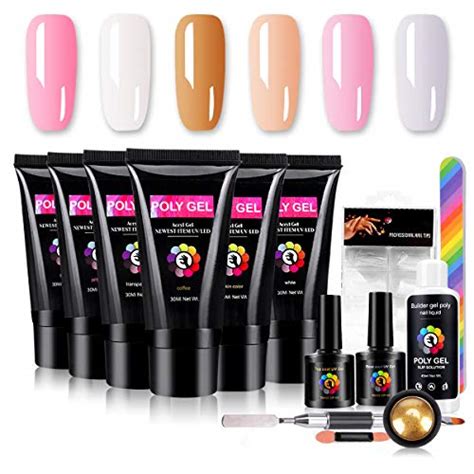 So, how can you get your hands on a polygel nail kit? Poly Nails Gel Kit, Yofuly 6 PCS Polygel Nail Starter Kit ...