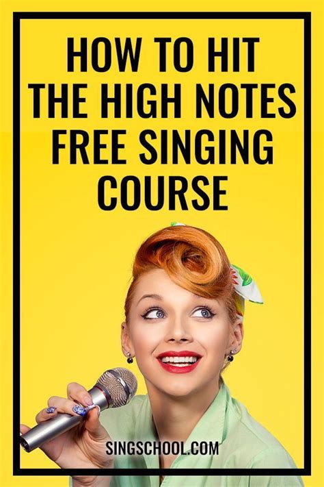There are several great vocal training websites the main problem with learning from any type of free service is that it usually takes longer to improve. Tips on Singing High Notes - Free online singing lessons ...