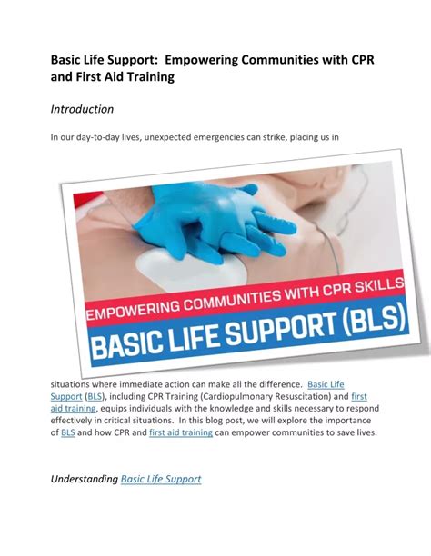 Ppt Basic Life Support Powerpoint Presentation Free Download Id