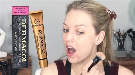 Dermacol Foundation Review And Demo For Acnetextured Skin Youtube