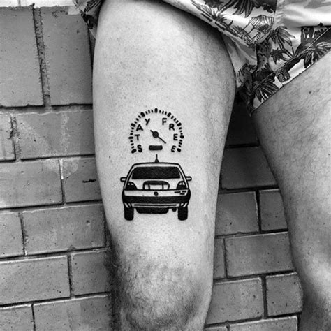 35 Cool Simple Thigh Tattoos For Guys Images Wallpaper