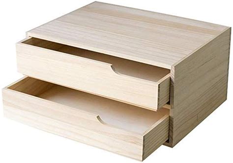solid wood desktop storage box bookshelf with 2 drawers office a4 paper book holder