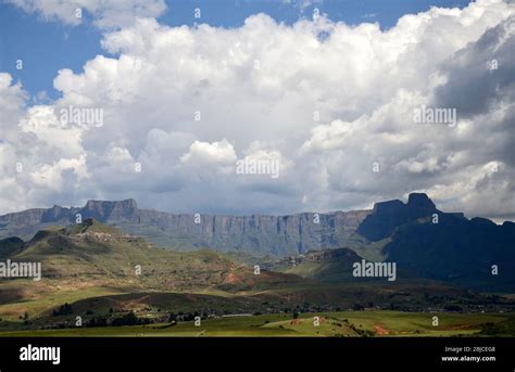 Amphitheatre Drakensberg Mountains Kwazulu Natal South Africa Stock