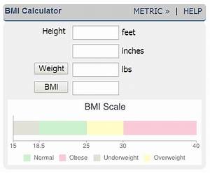 Online Bmi Calculator Body Mass Index Calculator