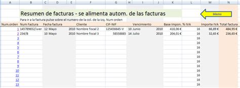 Archivo De Facturas En Excel Descargar Gratis