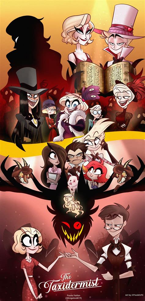 Cover Of The Hazbin Hotel Fanfiction The Taxidermist Art By
