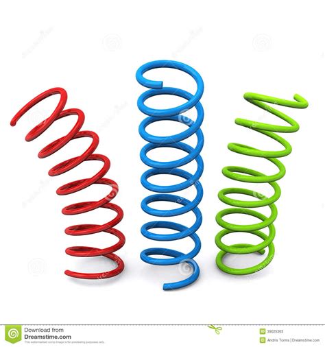Colorful Springs 3d Stock Illustration Illustration Of Clutch 39025363
