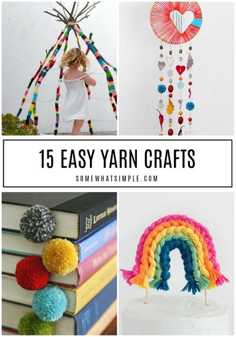 15 Favorite Yarn Crafts Decor Ideas Somewhat Simple