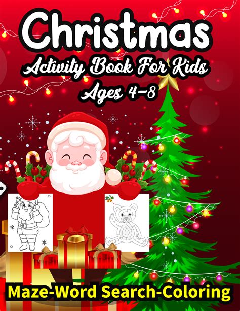 Get Your Free Copy Of Christmas Activity Book For Kids Ages 4 8 By
