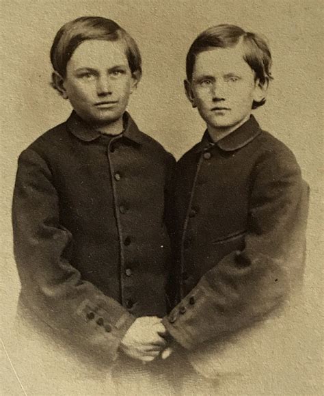 Frank And Jesse James On A Carte De Visite Just Before All The