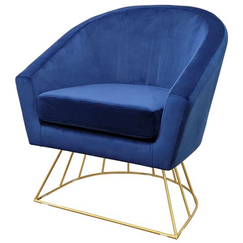 Adelia In Royal Blue Accent Chair Ac904 Elite Furniture Rental