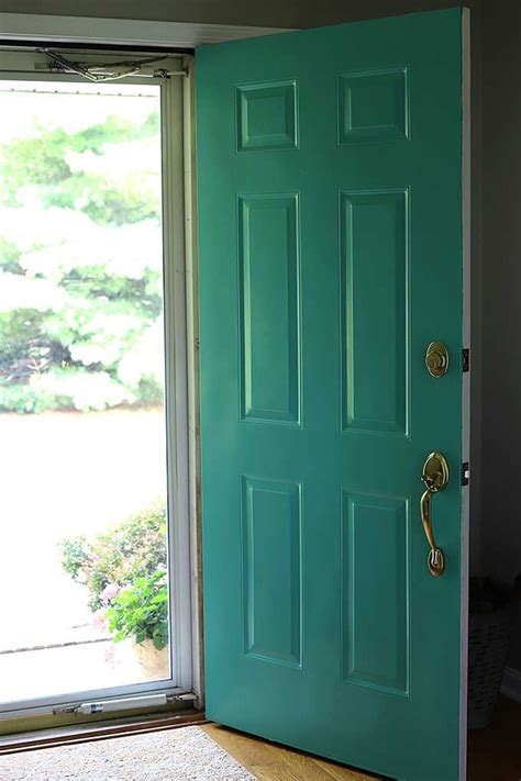 How To Paint A Front Door Without Removing It Painted Front Doors