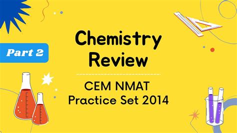 Chemistry Rationale Cem Nmat Practice Set 2014 Part 2 Nmat