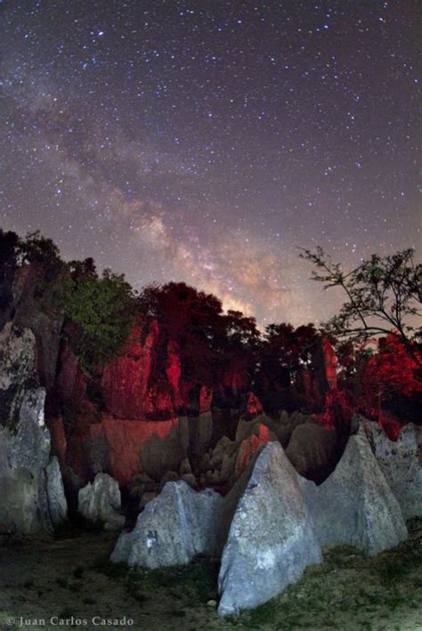 The Summer Milky Way As Seen From The Huayingshan National Geopark