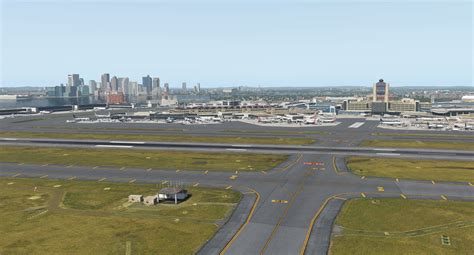 At copenhagen airport ekch, the advanced and realistic scenery includes sloped airport terrain and pbr materials. The incredible Boston scenery by Mister X - The AVSIM Screen Shots Forum - The AVSIM Community