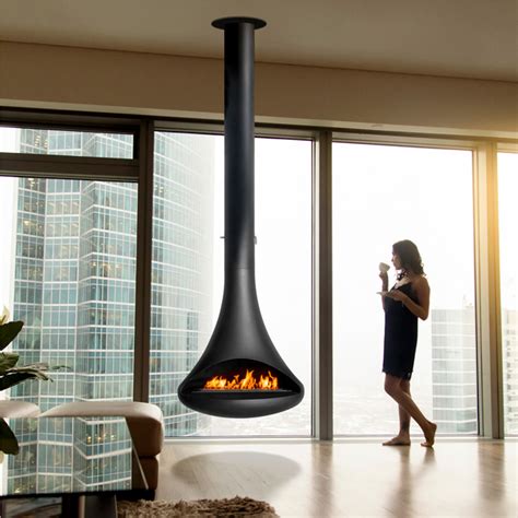 Suspended Fireplace Modern Eco Bioethanol Fires Naked Flame NZ